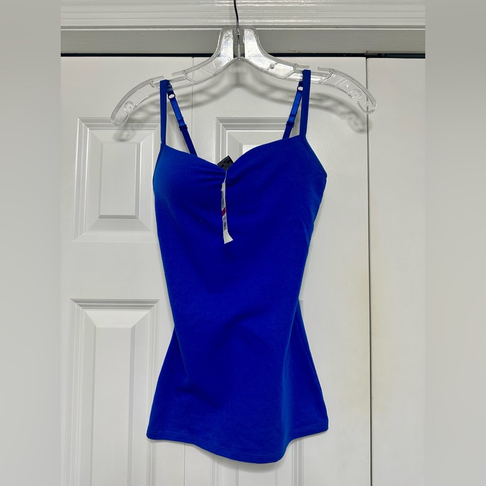Radiant Blue Women's Tank Top with Built in Support. NWT